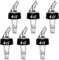 Zyluniy Bouchon Doseur Alcool 4cl, 6pcs Bec Verseur Réglable pour Bouteille de Whisky, Ricard & Cocktails, Doseur Liquide Précis