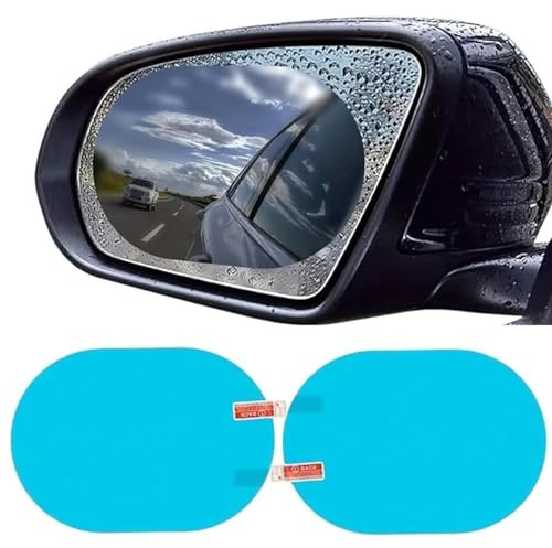 ZXLZHGS 2 Stück Auto Rückspiegel Regenschutz Folie, Kompatibel mit Audi Q4 e-tron Q3 Sportback, wasserdichte Spiegelfolie für Autospiegel und Seitenfenster,Set 1