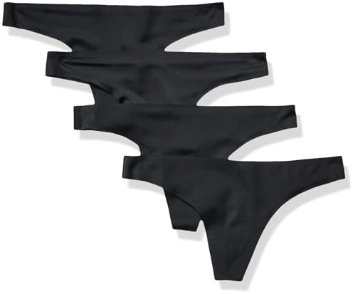 Amazon Essentials Femme Sous-Vêtements pour Femme Respirants sans Couture, String, Stretch Collé