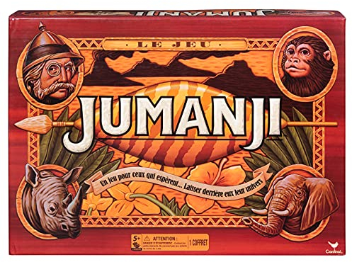 Spin Master Jumanji Das Spiel – Gesellschaftsspiel für die ganze Familie – Retro Edition – 2-4 Spieler – Ab 5 Jahren