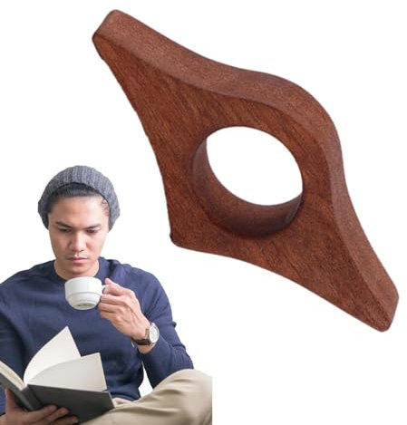 Fukamou Support de Pouce de Lecture, Porte Page du Livre, bague de lecture, Marque-Pages Fait à la Main, Accessoire Livre, pour Enseignant Étudiants Amateurs