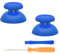 eXtremeRate Joystick Aufsätze für ps5 Thumbsticks für ps4 Controller Kappen Thumbstick Analogstick Ersatz-Sticks Schraubendreher für ps5 Zubehör für ps4 Pro Slim Controller(Blau)