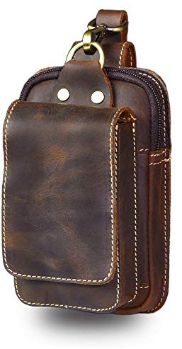 Le'aokuu Leder Mode Klein Lässig Haken Fanny Gürteltasche Pack Designer Hip Bum Zigarettenetui Tasche