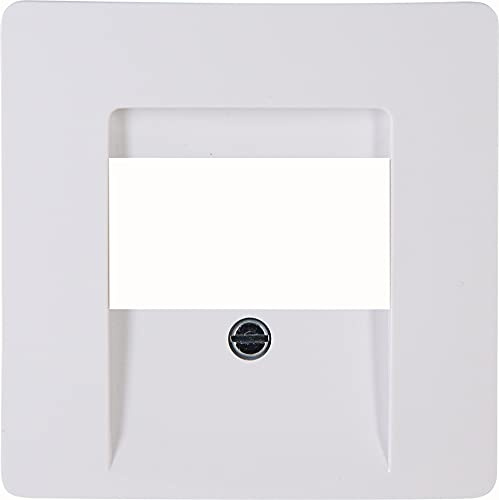 Kopp HK05 - TAE-Abdeckung, 1-3 Anschlüsse (oder 2-Fach USB-Steckdose), Farbe: arktisweiß, 5er Pack, 326002001