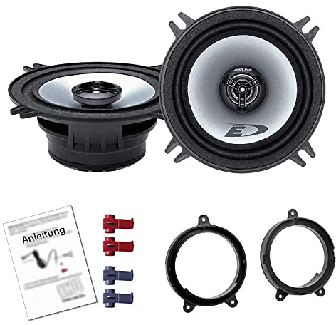 Alpine SXE-1325S Auto Lautsprecher Boxen 400 Watt 13 cm Koax passend für Renault Twingo 2 ab 2007 Türen Front