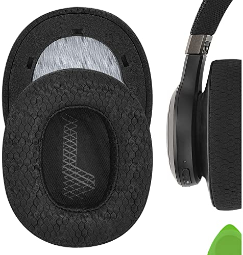 Geekria Ersatz-Ohrpolster aus Netzgewebe für JBL Live 650 BTNC, Lifestyle E65BTNC, Duet NC, Live 660 BTNC Kopfhörer, Headset, Ohrmuscheln, Reparaturteile (schwarz)