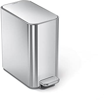 simplehuman CW2096 5 Litre Slim Pedal Bin Brushed Stainless Steel