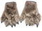 Unisex Halloween-Werwolf-Handschuhe, Fingerlose Wolfskralle, realistisch, Tierpfotenhandschuhe, Plüsch, Fäustlinge, Bärentatze/Gorilla, Zubehör, Halloween, Cosplay, Kostüm, Maskerade, Party, braun,