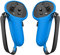 JOYSOG Silikon Controller Grip Cover für Quest Pro VR, Anti-Fall Full ProtectIve Touch Controller Kappen Griffhülle Sleeve mit Handschlaufe (blau)