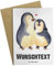 Mr. & Mrs. Panda Personalisierte Grußkarte Pinguin umarmen - Personalisierte Geschenke, Hochzeitsgeschenk, Personalisierte Karte, glücklich,