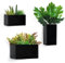 BOFUNX 3pcs Fioriere da Parete Vasi di Fiori da Parete Vasi da Appendere a Parete Vaso Sospeso in Metallo per Muro Casa Decorazione