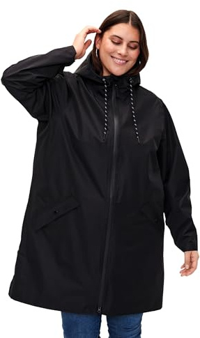 Zizzi Women's Plus Sizes Regenmantel Versiegelte Nähte Größe 42-60 - Plus Size Damenkleidung