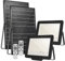 wisdom line Foco proyector LED solar con mando a distancia,120 LED,6500K luz blanca.Resistente al agua IP66.Perfectos para exterior jardín,patios,caminos o garajes.