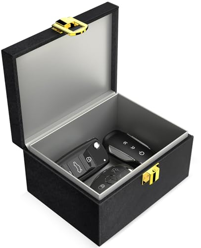 lanpard Keyless Go Schutz Autoschlüssel Box, Keyless Go Schutz Faraday Box für Sicheren Schutz, Kreditkarte und Autoschlüssel