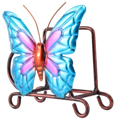 Mikikit 2 STK Taschentuchhalter Schmetterling vertikaler Papierhandtuchhalter Esszimmertischdekoration Tischspender Serviettenhalter aus Eisen Regalhalterungen Serviettenring Papierregal