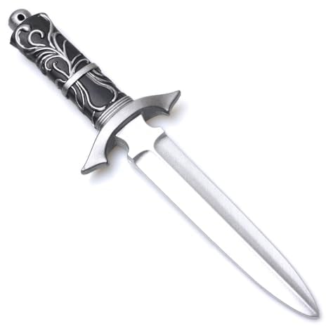 Hoappa PU Foam Sword Weapon Toy 12 Long Realistic Fake Dagger Toy for Costume Party Props