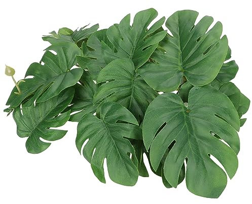 Blatt Rattan Simulation Palme Blätter Kunststoff Blatt Dekoration Reptilien Pflanzen Blatt Dekoration Künstliche Palmen Blätter