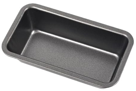 Tuxxjzm Molde rectangular para hornear, 6 pulgadas, antiadherente, de acero al carbono, rectangular, antiadherente, pequeño para herramienta imprescindible para hornear pan