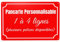pancarte personnalisable panneau personnalisé panneau personnalisable Intérieure/Extérieure - Vidéo Surveillance Panneau Plaque Alarme - pour Garage, Hôtel, école, Jardin, Adresse Résidentielle