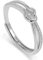 Meissa Knotenringe für Damen, 925 Sterling Silber Verstellbare Ringe Vergoldeter Statement Ring Mutter Tochter Knotenring Freundschaftsringe, Silber