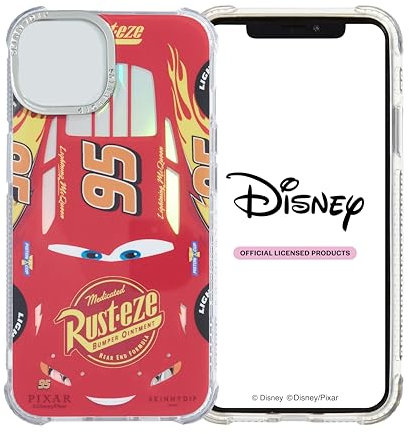 Skinnydip Disney Lightning McQueen - Case for iPhone 15 Cover Stylish & Shockproof Cartoon Cover, Slim & Lightweight, Anti-Slip Cute Protective Case Gift for Girls Compatible with iPhone