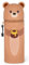 QRKPVHD Kawaii Federmäppchen, mäppchen, 2-in-1 Weiche Silikontasche, Federmäppchen, Stand Up Federmäppchen, Tier Stifthalter, Stifthalter Bleistifttasche Mädchen Junge (Bär)