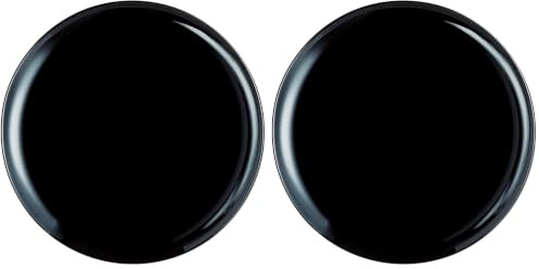 Luminarc Friends Time Plato Pizza Vidrio 32cm Negro (Paquete de 2)