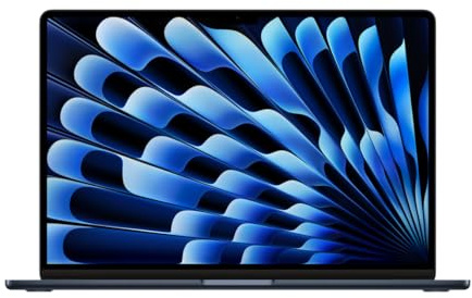 Apple MacBook Air 2023, Chip M2 con CPU 8 núcleos, GPU 10 núcleos (15-Pulgadas, 16GB de RAM, 1TB SSD de Almacenamiento) QWERTY Español Medianoche (Reacondicionado)