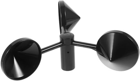 CIMAXIC Anemometer-windbecher Hand-windmesser Windmesser Werkzeug Windmessung Messbecher Für Windgeschwindigkeiten Windanzeiger Muscheln Barometer Winde Windmessteil Windsock Jet Black Abs