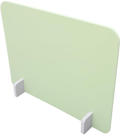 Angoily 1 Satz Tischplatte Bildschirm büro Trennwand für Supermärkte Separator Datenschutztafel Schreibtisch Niesschutzgitter schützende Privatsphäre PVC-Holz-Kunststoffplatte Light Green