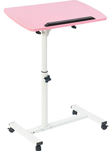 Dessert pour Ordinateur Portable Portable, Compact et Robuste avec une mobilité Douce et un Matériau Facile à Nettoyer, une Utilisation Polyvalente comme Table de Fin, Bureau d'Ordinateur, Table de