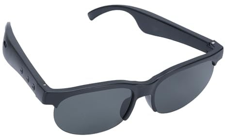 XUMIUZIY Al Smart Brille, Bluetooth -Übersetzungsbrille mit 144 Sprache, Offenes Audio mit Integriertem Mikrofon & Lautsprecher, für Männer Frauen Musikanrufe