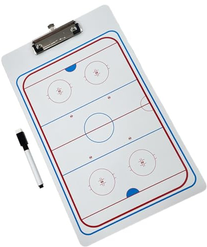 Fxzqgnh Eishockey-Trainerbretter, wiederbeschreibbar, Lehrassistent, glatte Taktiktafel