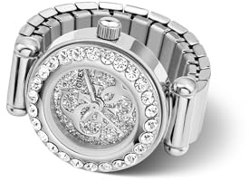 Guess Anna Damen Armbanduhr, Quarz Analog, Edelstahl, 18mm, Edelstahlarmband, Silber, 3 bar, Zifferblattfarbe: Silber, GW1022L1