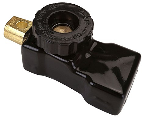 ACBungji Batterietrennschalter Batterietrenner Batteriehauptschalter Batterie Klemme Trenner Trennschalter 6V 12V Für Auto KFZ LKW PKW Auto Boot Negativ Polklemmen 15-17mm (Anti-Staub-Abdeckung)