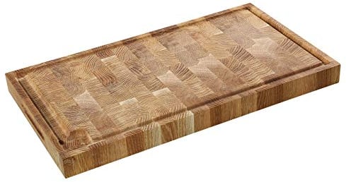 Zassenhaus KP0000057201 Eiche Stirnholz Hackblock, Holz, 54x30x4