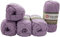 5 x 100g Strickwolle YarnArt Eco Cotton mit 85% Baumwolle, 500 Gramm Wolle einfarbig (flieder 771)