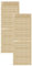 DecoMeister Lamellentüren aus Holz Massivholz Lamellentür Holztür Schranktür mit offenen Lamellen für Kleiderschrank Möbelfronten 594x1700 mm 2-er Pack in Weiß