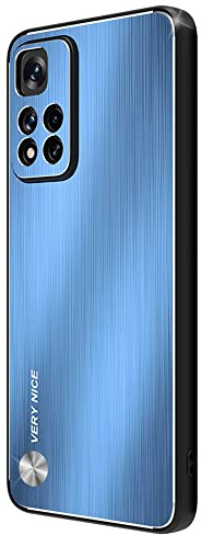 ESTH® Custodia per Xiaomi Poco M4 Pro 5G Cover in Alluminio & Silicone [Design Meccanica Durevole] Protezione da Cadute e Urti, Cover per Xiaomi Poco M4 Pro 5G, Blu