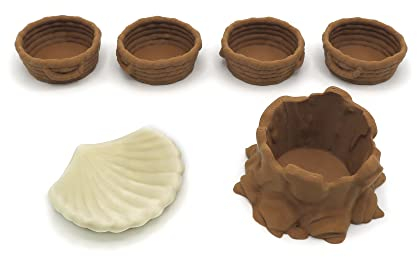 BGExpansions – Ressourcencontainer für Everdell | Thematisches Zubehör für Brettspiele | Packung mit 6 Stück aus Biokunststoff | Kompatibel mit der Pearlbrook-Erweiterung