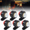 AVCXEC 6 Stücke LED Begrenzungsleuchten, 12V 24V Positionsleuchten Markierung, Mini Begrenzungsleuchten, Seitenmarkierungsleuchten Wasserdichte für 12 V-24 V, LKW, Anhänger, Wohnmobil, Boote