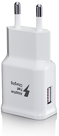 Chargeur USB Mâle Adaptateur Secteur Connecteur de Charge Compatible avec Samsung Galaxy S8, S8+, S9, S10, S10 Plus, S10e, S7, S6, A50, A51, A30, A13, A03, Chargeur Rapide d'origine de Remplacement