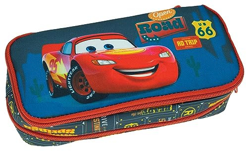 Cars Federmäppchen Road Trip 23 cm – 2 CPT, blau