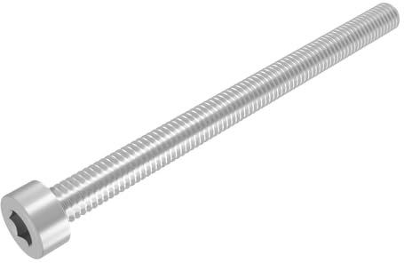 SECCARO Lot de 20 vis cylindriques M3 x 40 mm, en acier inoxydable V2A VA A2, DIN 912 / ISO 4762, à six pans creux, filetage complet,