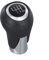 LVYXON Premium Leder 6 Gänge Schaltknauf für Mazda 2, 3, 6, CX 5, Schaltknauf, Schaltgetriebe, stilvoll und funktional, 6R oben links