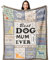 Yesbird Geschenk für Hundemutter, Hundeliebhaber, Geschenke für Frauen, beste Hundemütter, Hunde-Geschenke für Frauen, Hundebesitzer-Geschenke, Decke mit Hundemotiven, 150 x 130 cm