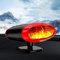 12 V Autoheizung, 360-Grad-Einstellung, tragbare Heizung, Autoheizung, Anti-Beschlag-Automatisches Entnebeln, Winter-Auto-Heizungs-Kit für kleine Fahrzeuge (schwarz rot)