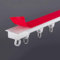 No Drill Curtain Rod Curtain Tracks Ceiling Wall Mounted Adhesive Curtain Rod Ceiling Curtain Track Self Adhesive Curtain Track For Living Room Bedroom Drop Ceiling Shower(1m(3.3ft))