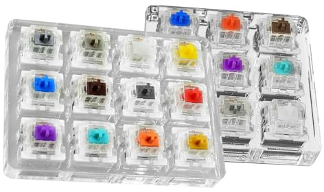 Portable Key Sampler - Mechanical Tester for Keyboard | ABS Construction | with Multiple Keys, Lightweight 45g Design, Compact 6x6cm Frame, Easy Carry Tool, Practice