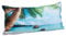 Relaxdays Badewannenkissen Strand, Nackenkissen Badewanne mit Saugnäpfen, Reisekissen weich, HBT: 10 x 37 x 17 cm, bunt